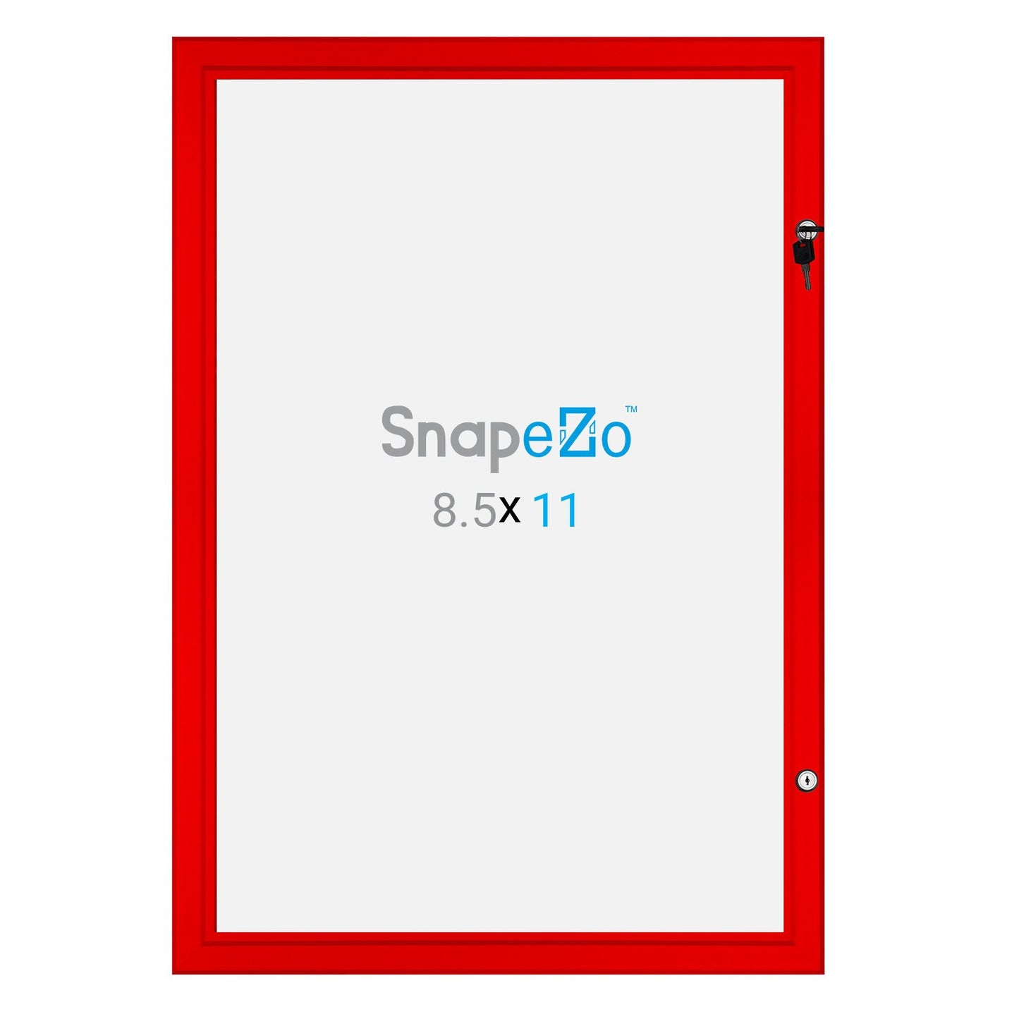 21.59 x 27.94 cm Red Poster Case 45MM SnapeZo®