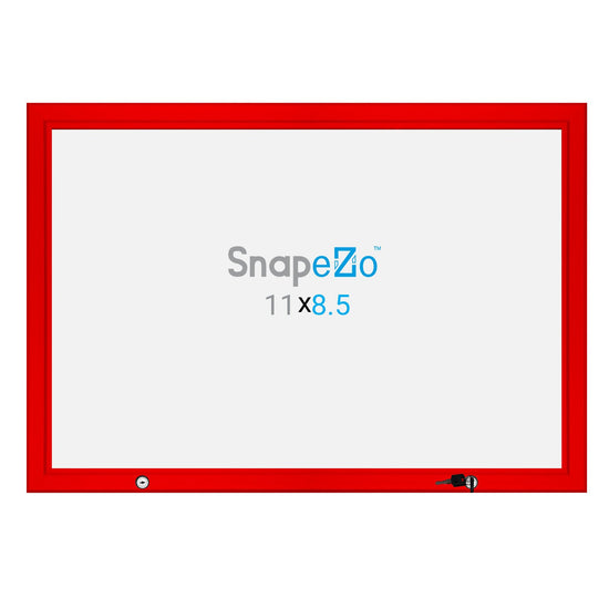 21.59 x 27.94 cm Red Poster Case 45MM SnapeZo®