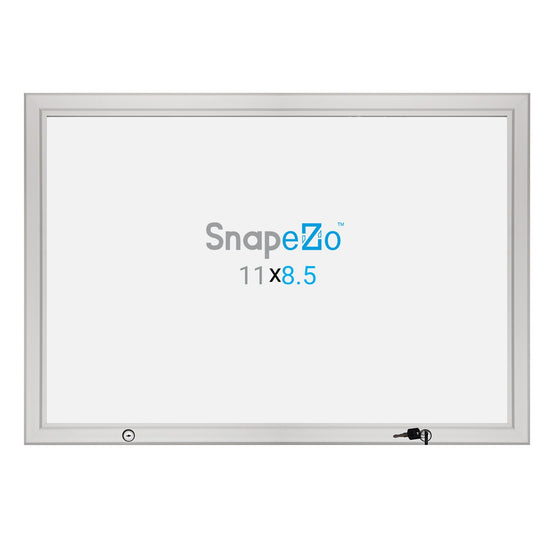 21.59 x 27.94 cm Silver Poster Case 45MM SnapeZo®