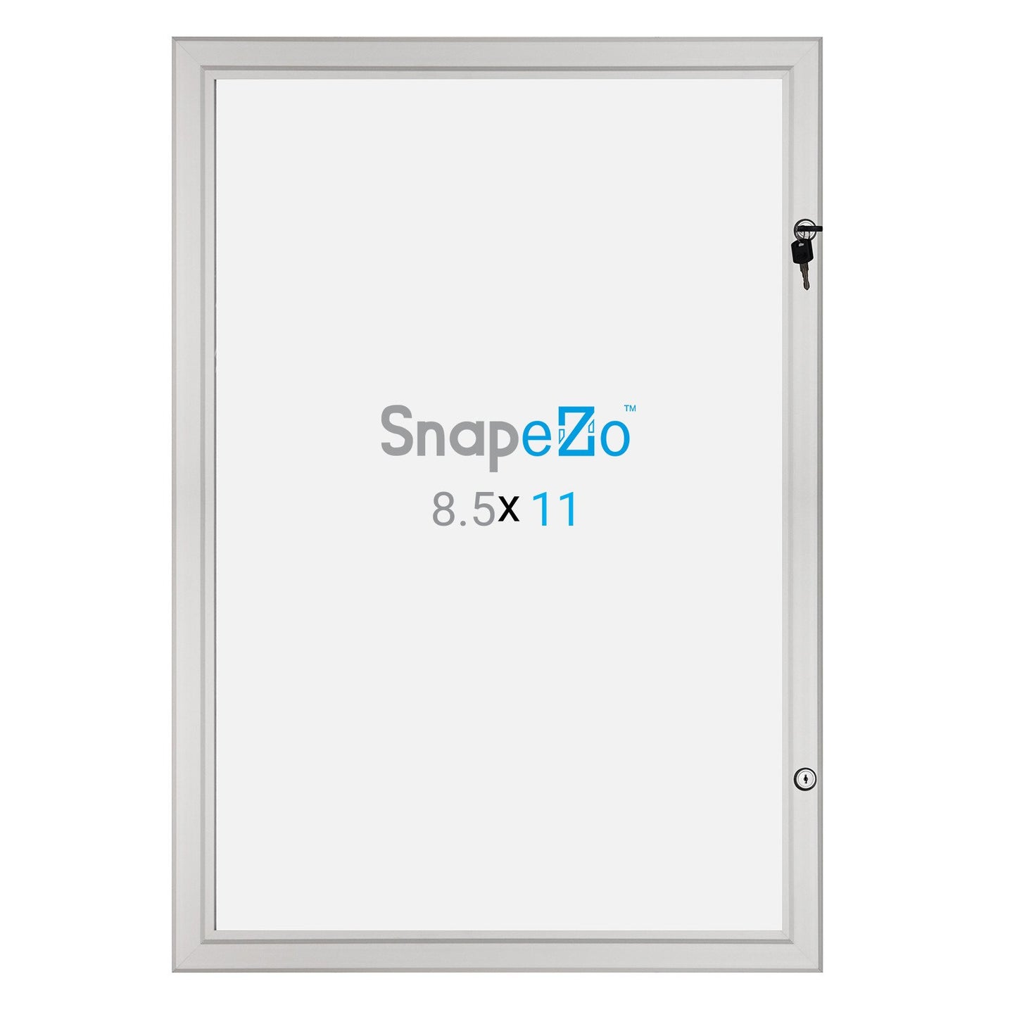 21.59 x 27.94 cm Silver Poster Case 45MM SnapeZo®