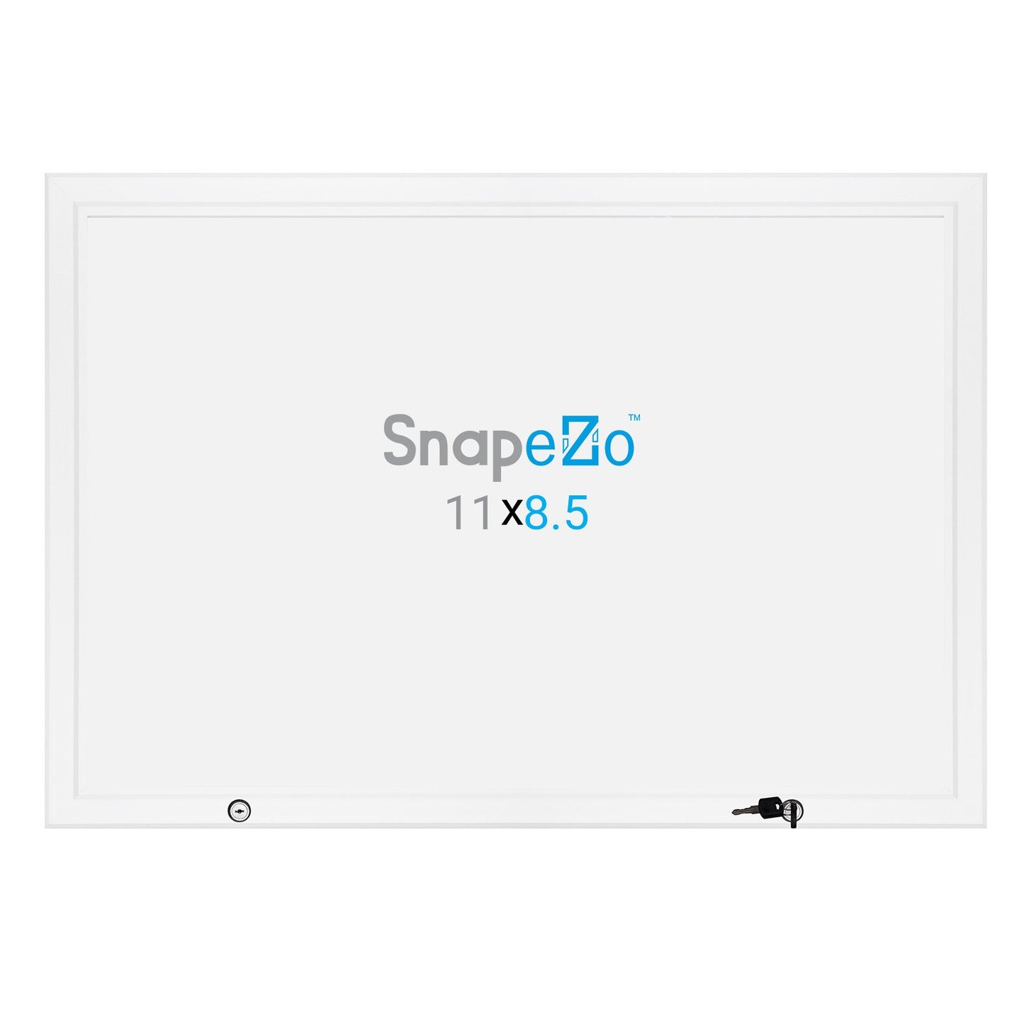 21.59 x 27.94 cm White Poster Case 45MM SnapeZo®