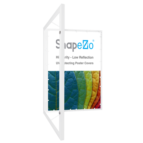 21.59 x 27.94 cm White Poster Case 45MM SnapeZo®