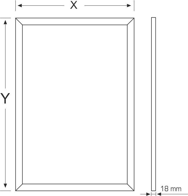 Kreidetafel Kundenstopper mit Holzrahmen