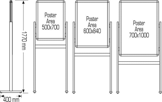 Classic Poster Stand - Semi - Eco - 25 mm