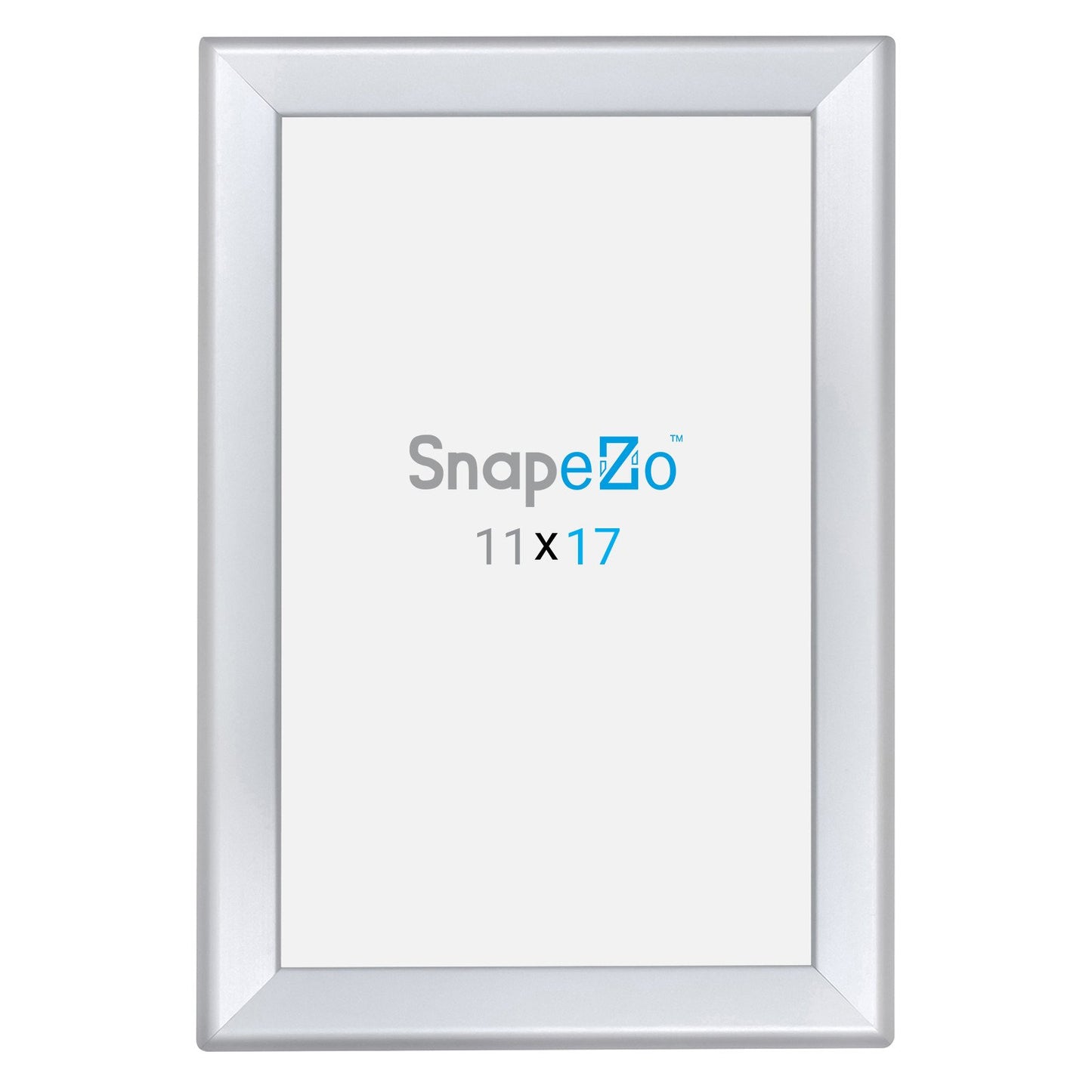 27.94 x 43.18 cm Silver Double-Sided Poster Frame 32MM SnapeZo®