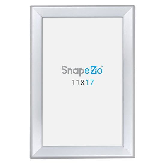 27.94 x 43.18 cm Silver Double-Sided Poster Frame 32MM SnapeZo®