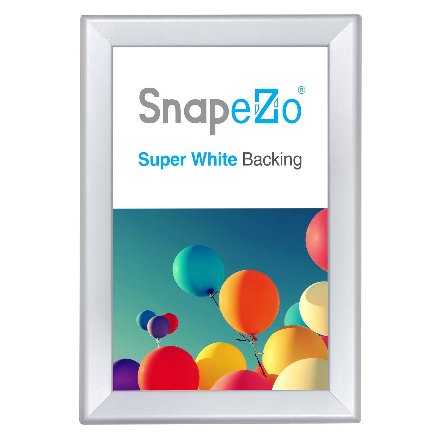 27.94 x 43.18 cm Silver Double-Sided Poster Frame 32MM SnapeZo®