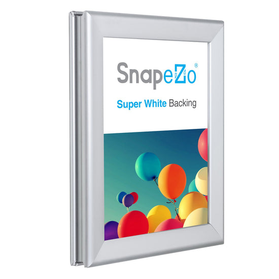 27.94 x 43.18 cm Silver Double-Sided Poster Frame 32MM SnapeZo®