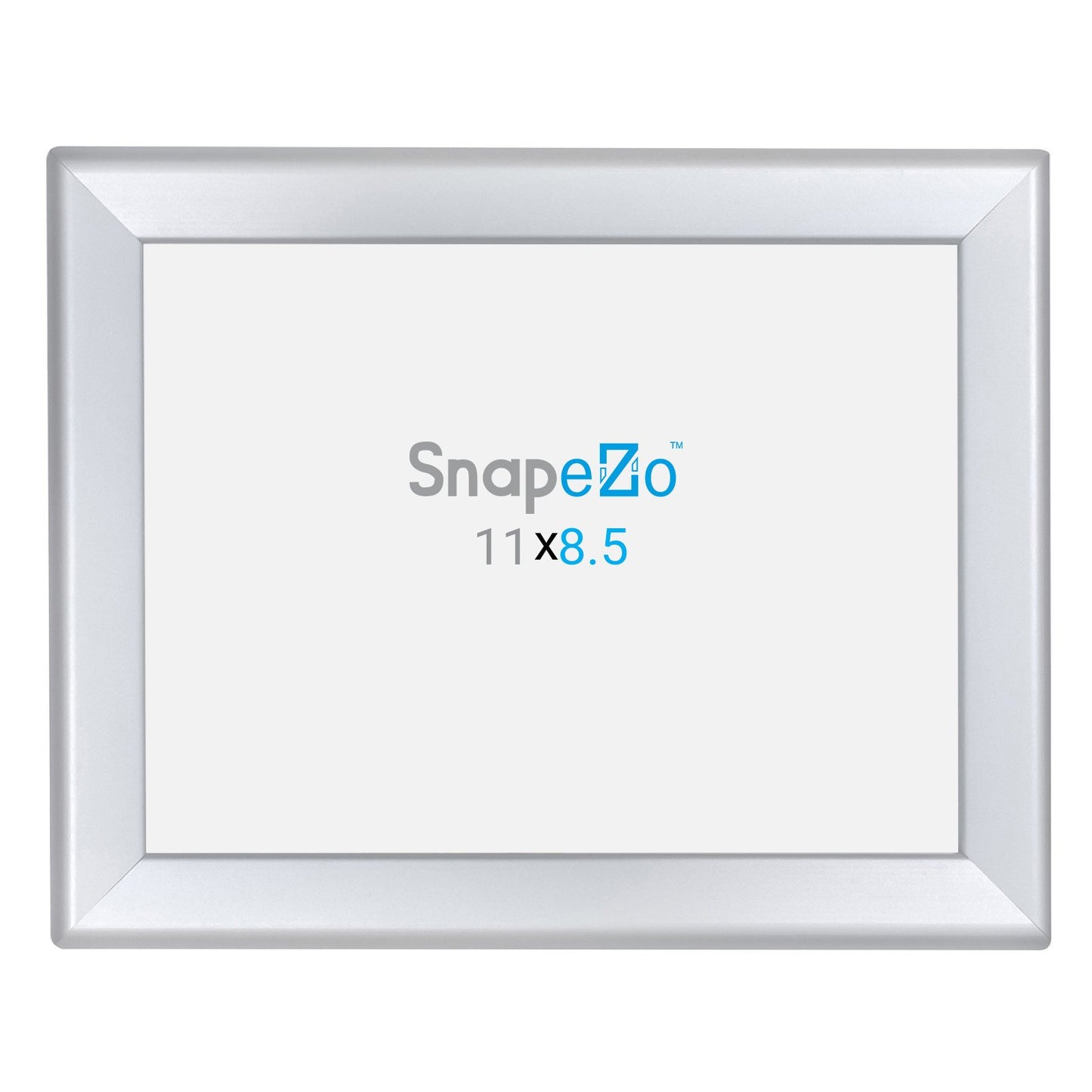 21.59 x 27.94 cm Silver Double-Sided Poster Frame 32MM SnapeZo®