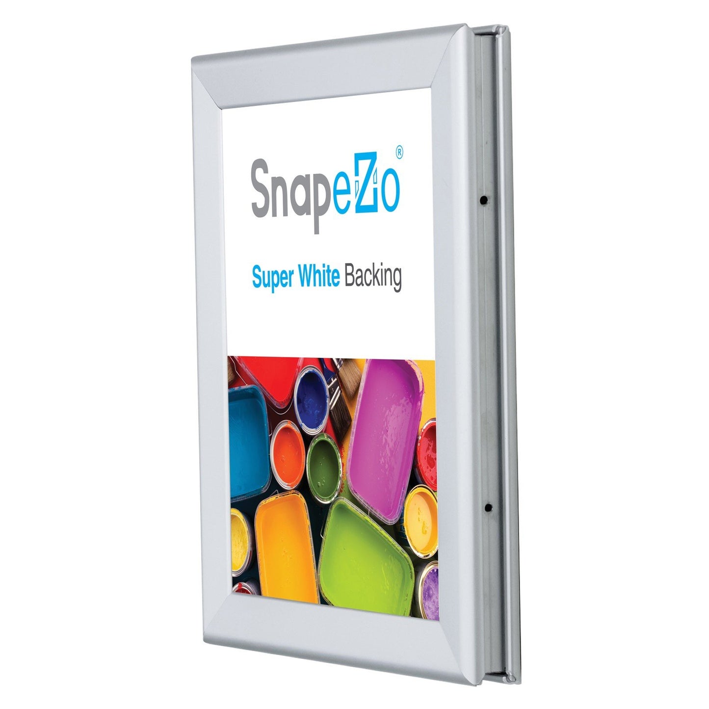 21.59 x 27.94 cm Silver Double-Sided Poster Frame 32MM SnapeZo®