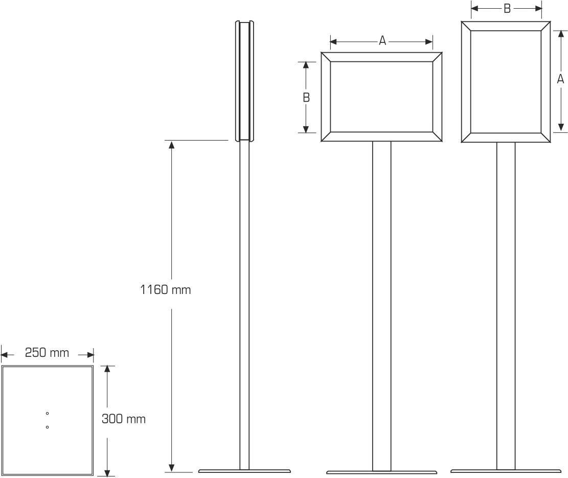 Double Sided Infoboard