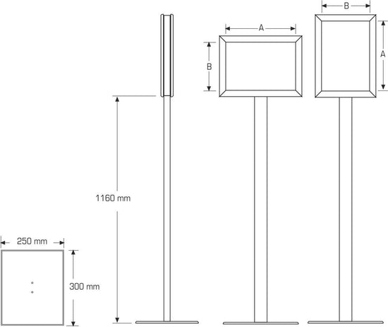 Double Sided Infoboard