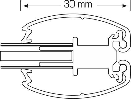 30 mm doppelseitiger Rahmen