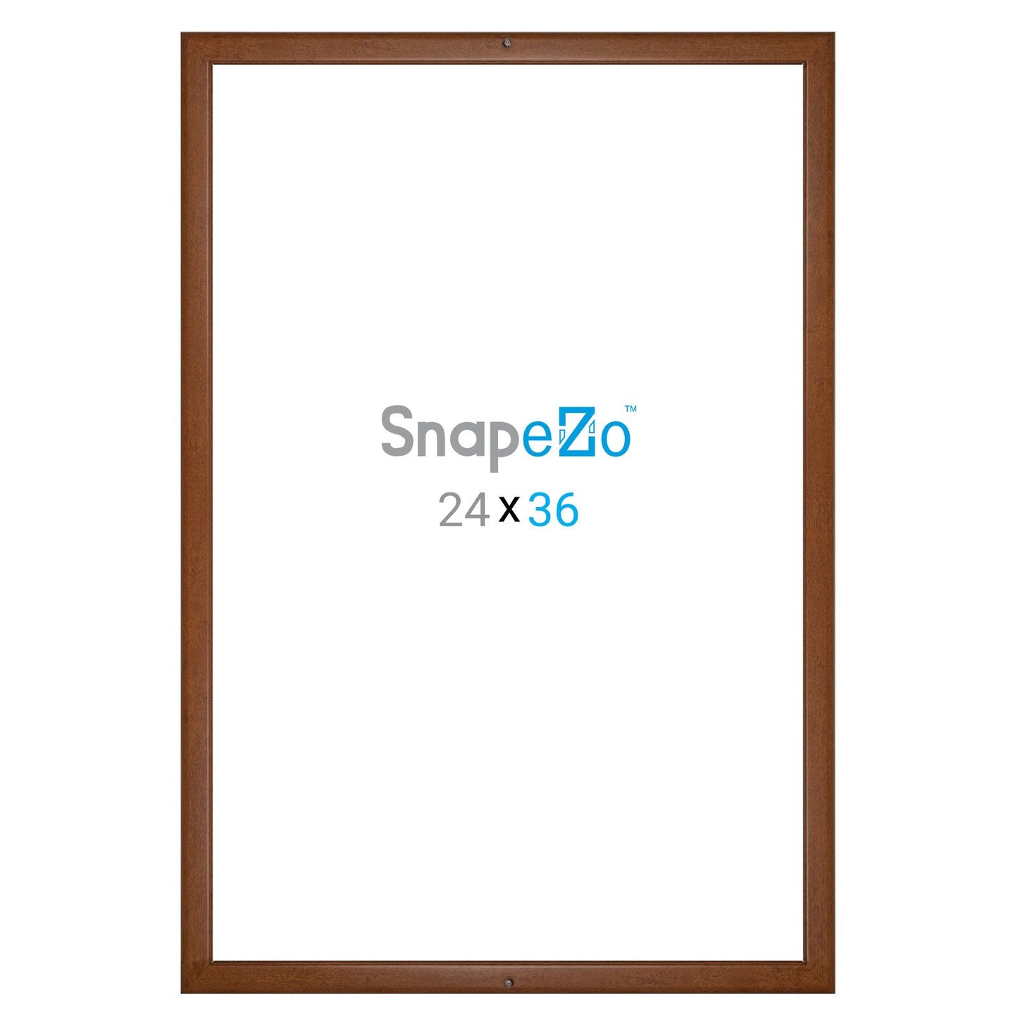 60.96 x 91.44 cm Dunkles Holz Abschließbarer Filmplakatrahmen 32 mm SnapeZo®