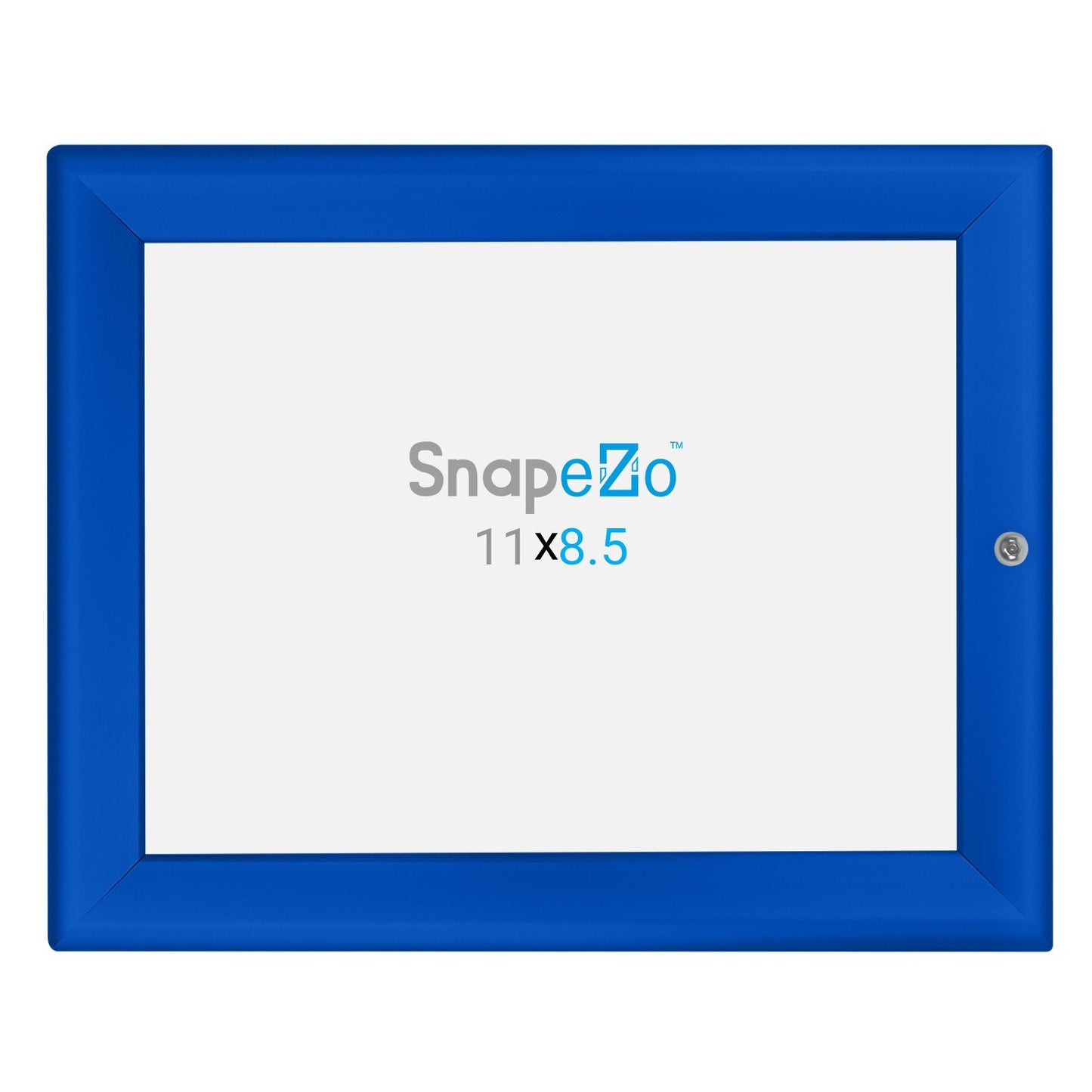 SnapeZo® 21.59 x 27.94 cm Blue Lockable Snap Frame - 32MM Profile