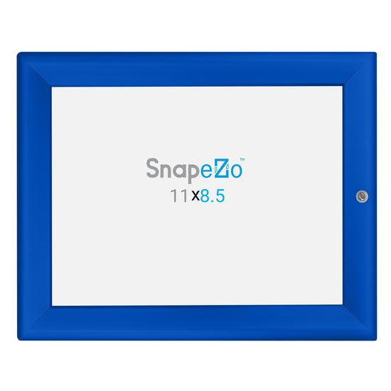 SnapeZo® 21,59 x 27,94 cm Marco a presión azul con cerradura - Perfil de 32 mm