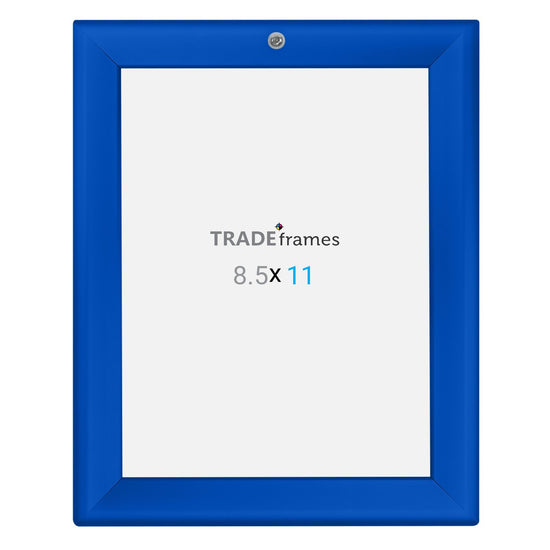 21.59 x 27.94 cm Blue Lockable Snap Frame - 32MM Profile