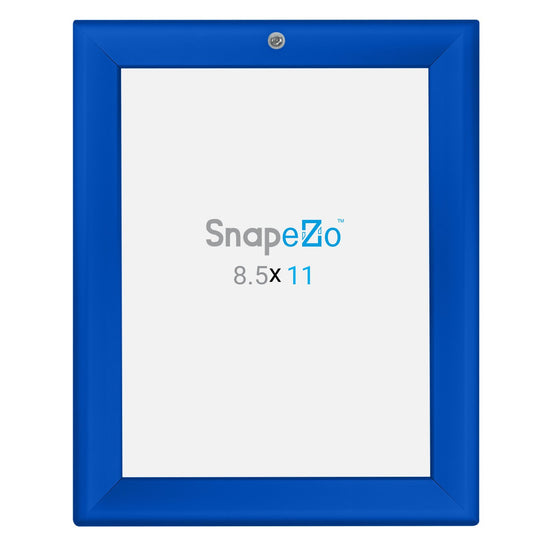 SnapeZo® 21.59 x 27.94 cm Blue Lockable Snap Frame - 32MM Profile