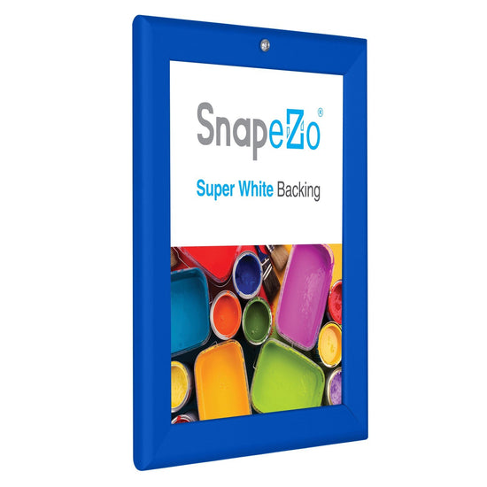 SnapeZo® 21,59 x 27,94 cm Marco a presión azul con cerradura - Perfil de 32 mm