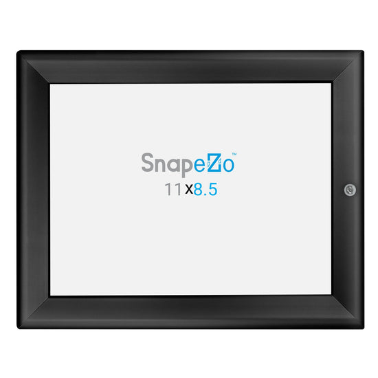 SnapeZo® 21.59 x 27.94 cm Black Lockable Snap Frame - 32MM Profile