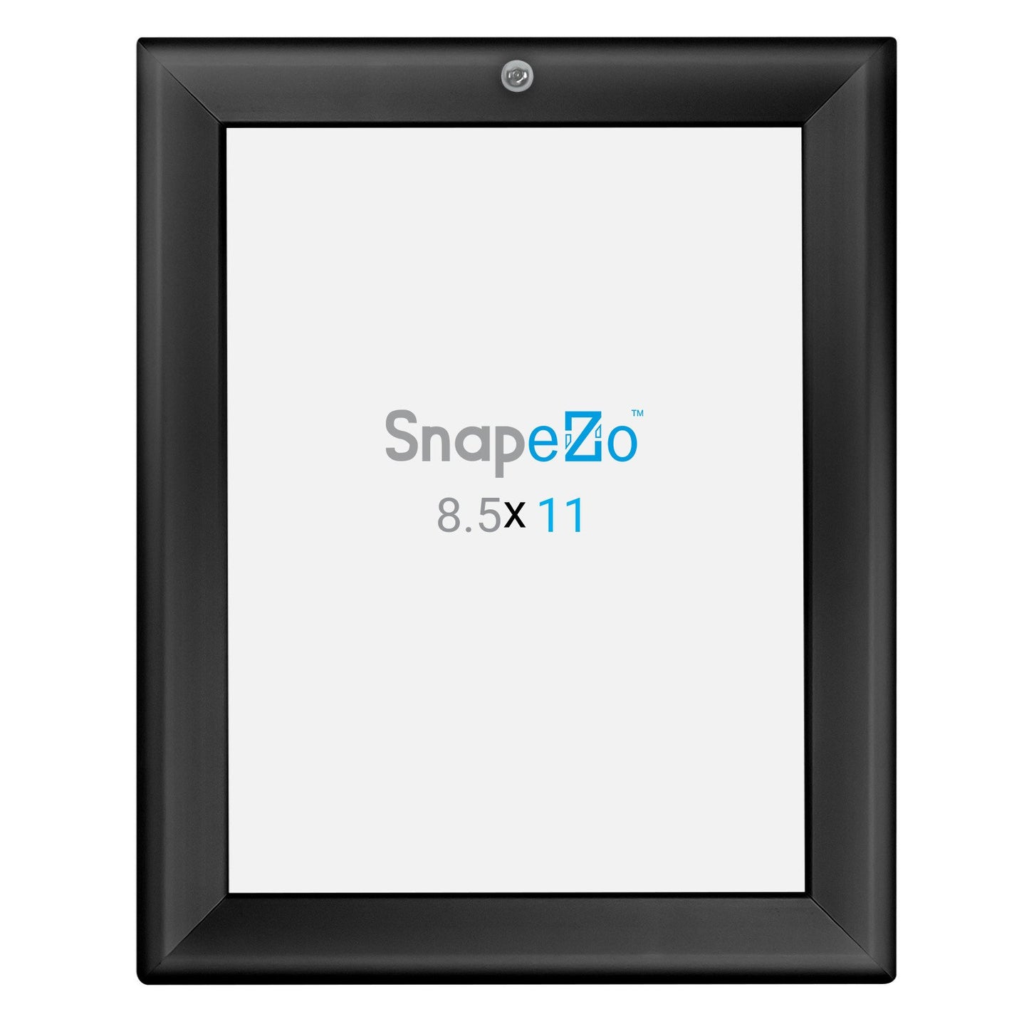 SnapeZo® 21,59 x 27,94 cm Marco a presión negro con cerradura - Perfil de 32 mm