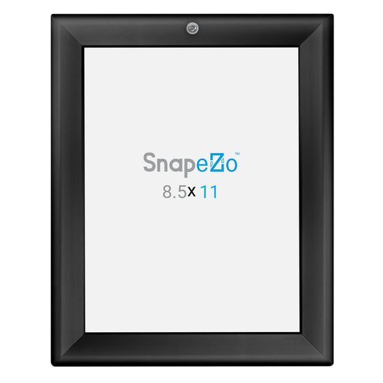 SnapeZo® 21,59 x 27,94 cm Marco a presión negro con cerradura - Perfil de 32 mm