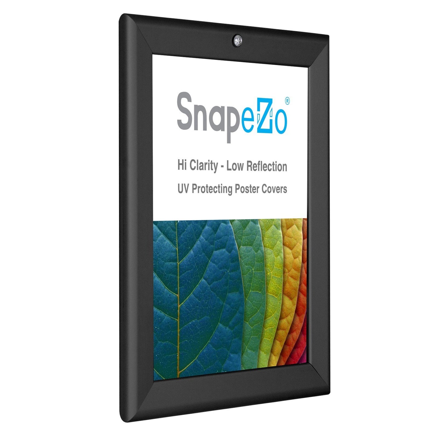 SnapeZo® 21.59 x 27.94 cm Black Lockable Snap Frame - 32MM Profile