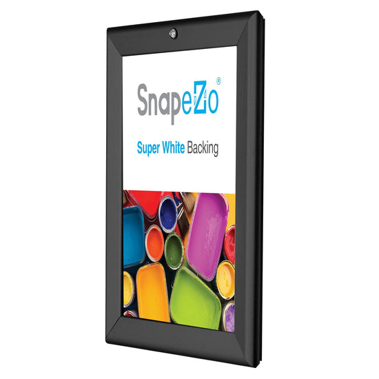 SnapeZo® 21.59 x 27.94 cm Black Lockable Snap Frame - 32MM Profile