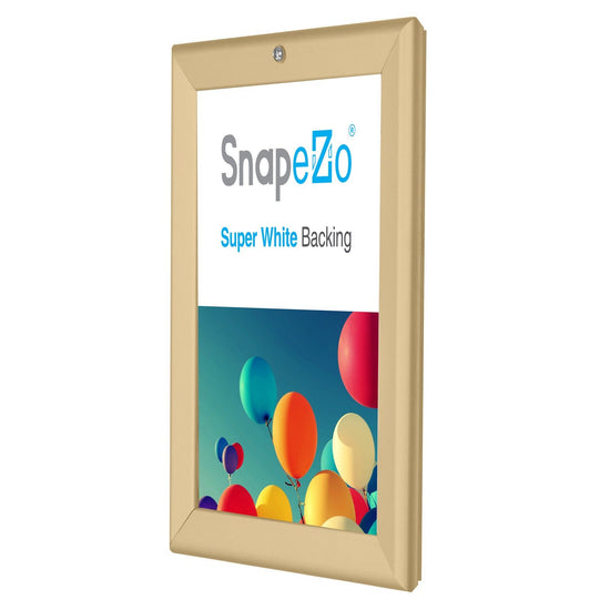 21.59 x 27.94 cm Gold Lockable Poster Frame 32MM SnapeZo®