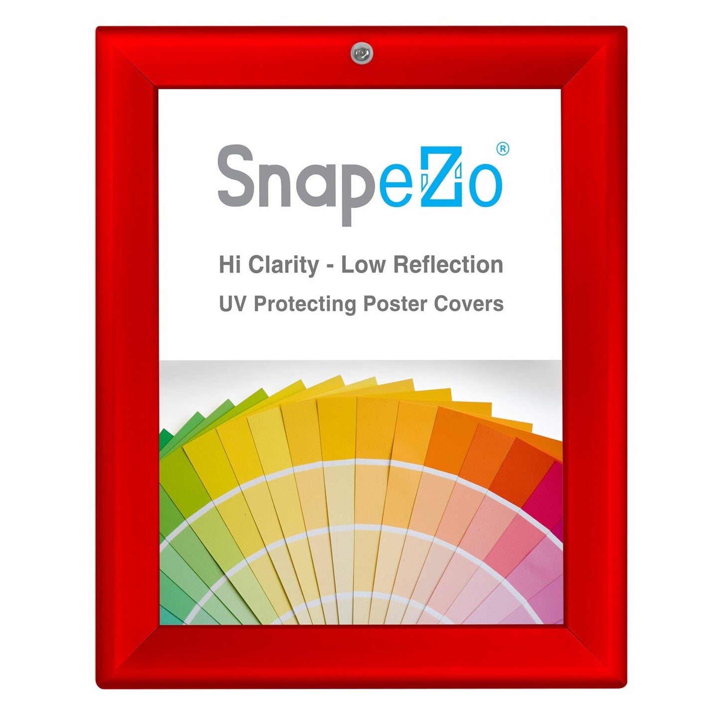 SnapeZo® 21.59 x 27.94 cm Red Lockable Snap Frame - 32MM Profile