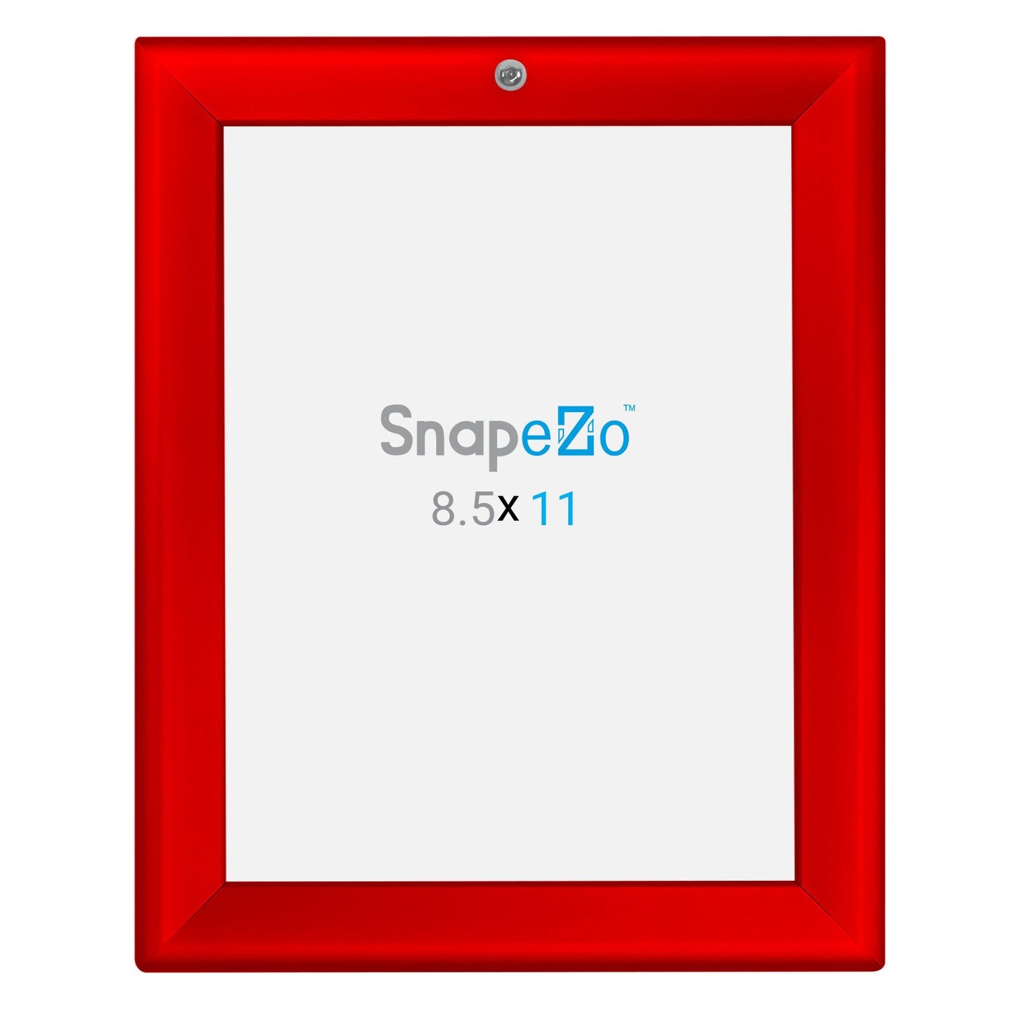 SnapeZo® 21,59 x 27,94 cm Marco a presión rojo con cerradura - Perfil de 32 mm