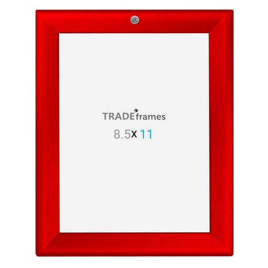 21.59 x 27.94 cm Red Lockable Snap Frame - 32MM Profile