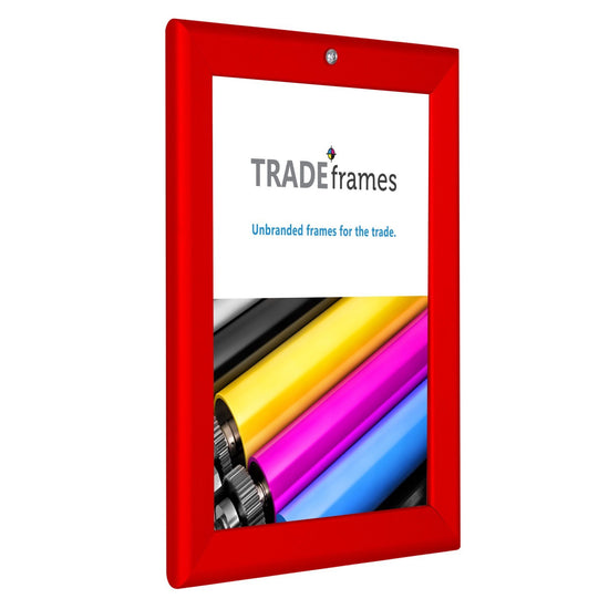 21.59 x 27.94 cm Red Lockable Snap Frame - 32MM Profile