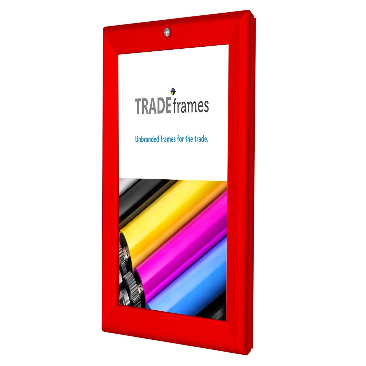 21.59 x 27.94 cm Red Lockable Snap Frame - 32MM Profile