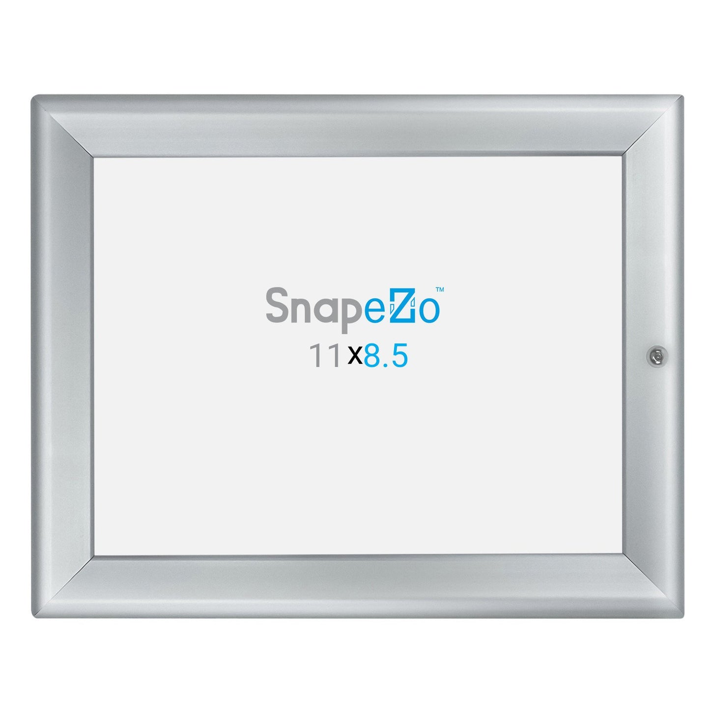 SnapeZo® 21,59 x 27,94 cm Marco plateado a presión con cerradura - Perfil de 32 mm