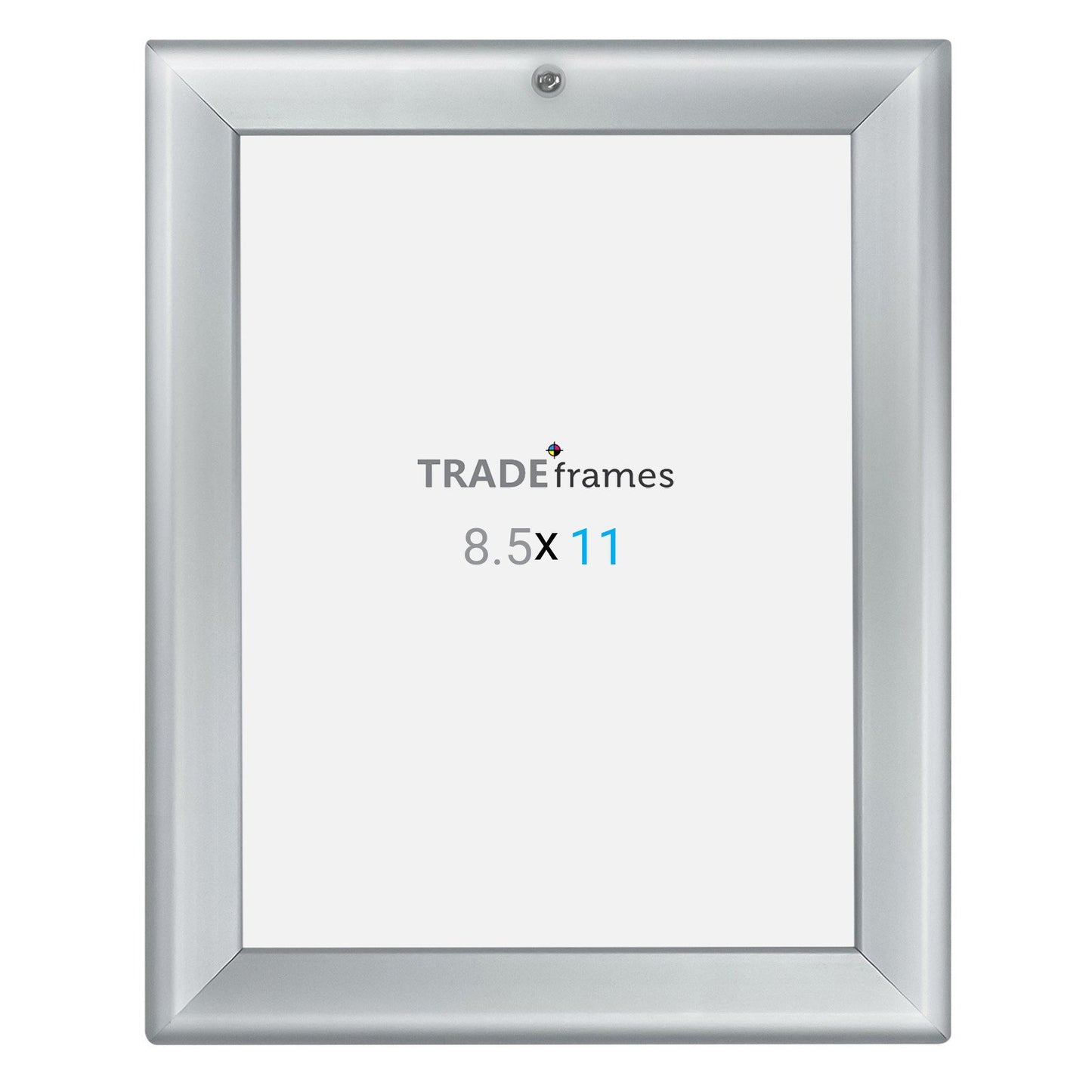 21.59 x 27.94 cm Silver Lockable Snap Frame - 32MM Profile