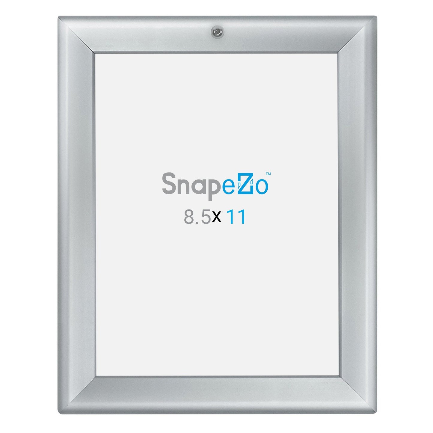 SnapeZo® 21.59 x 27.94 cm Silver Lockable Snap Frame - 32MM Profile