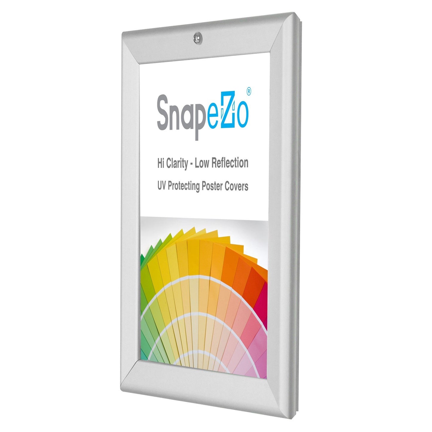 SnapeZo® 21.59 x 27.94 cm Silver Lockable Snap Frame - 32MM Profile