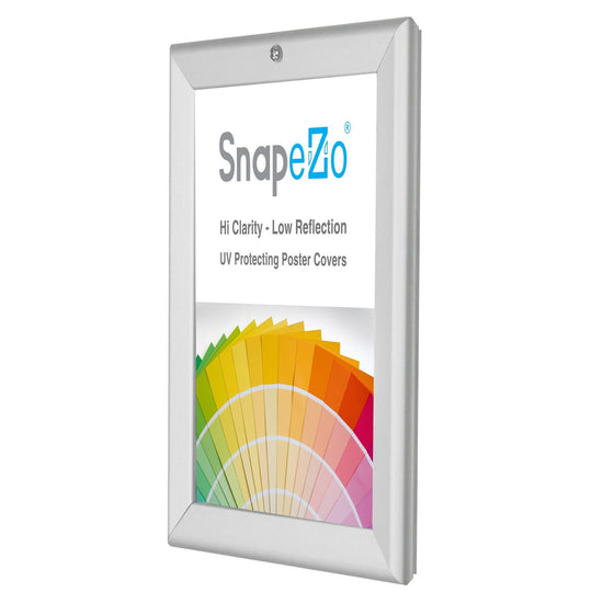 SnapeZo® 21.59 x 27.94 cm Silver Lockable Snap Frame - 32MM Profile