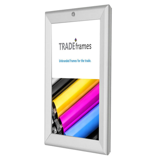 21.59 x 27.94 cm Silver Lockable Snap Frame - 32MM Profile