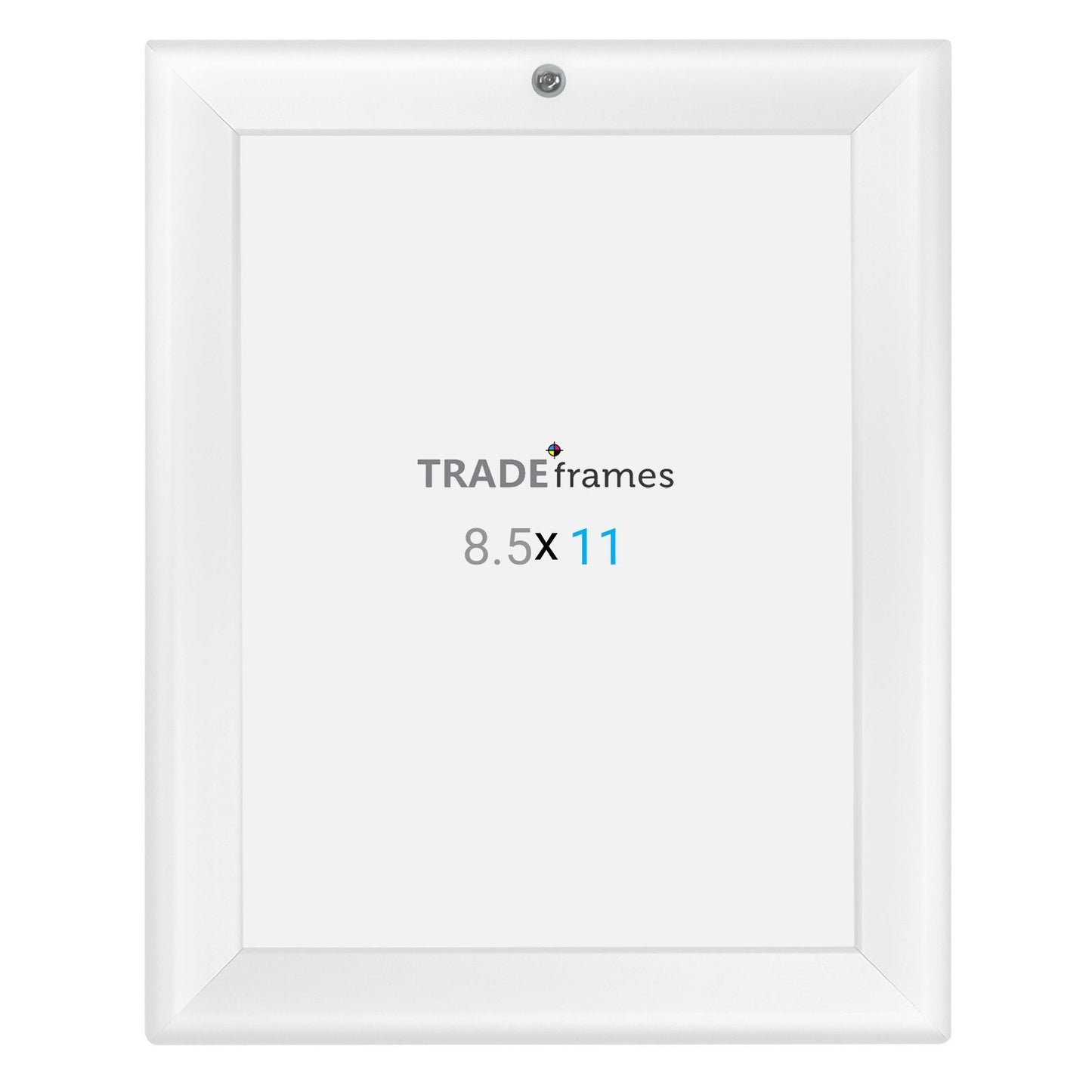 21.59 x 27.94 cm White Lockable Snap Frame - 32MM Profile