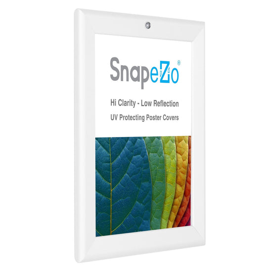 SnapeZo® 21.59 x 27.94 cm White Lockable Snap Frame - 32MM Profile