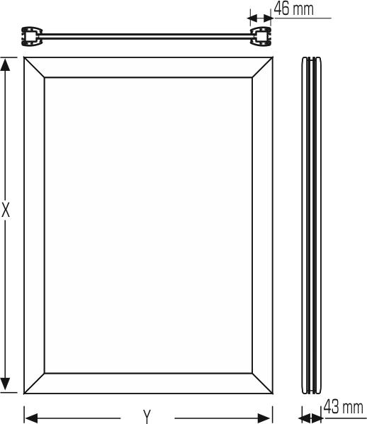 LED Frame - 46 mm - Double Sided