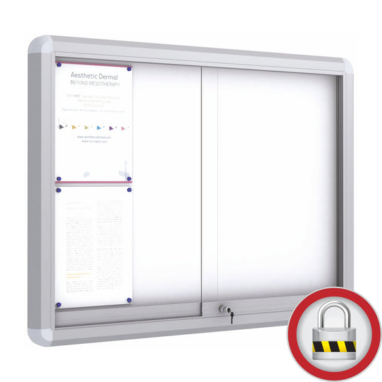 Maxi Roller Sliding Doors Noticeboard - Magnetic