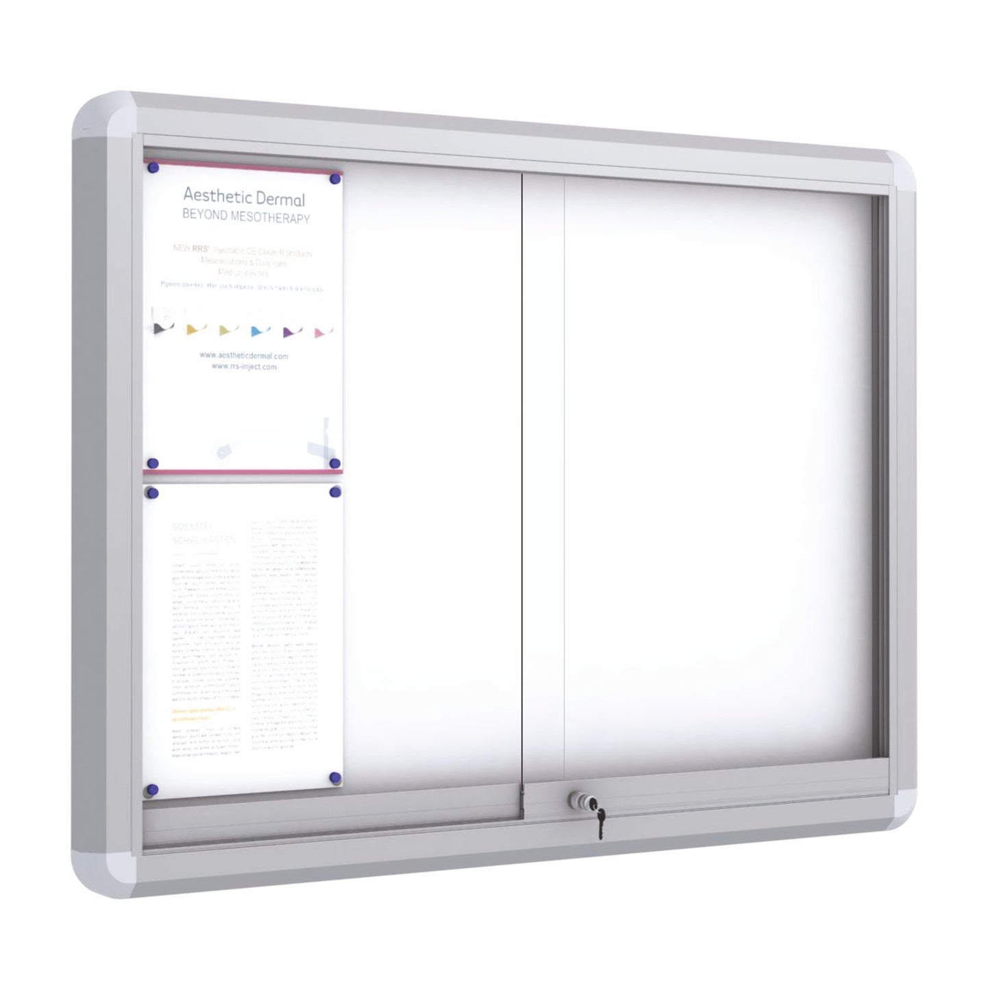 Maxi Roller Sliding Doors Noticeboard - Magnetic