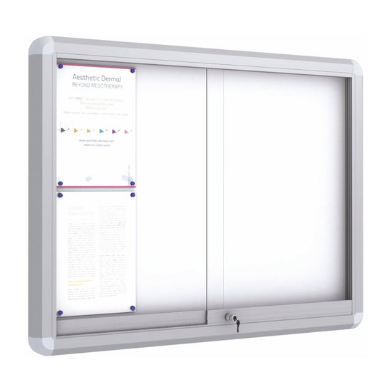 Maxi Roller Sliding Doors Noticeboard - Magnetic