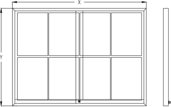 Tablón Midi Puertas Correderas - Magnético - Esquinas Redondas