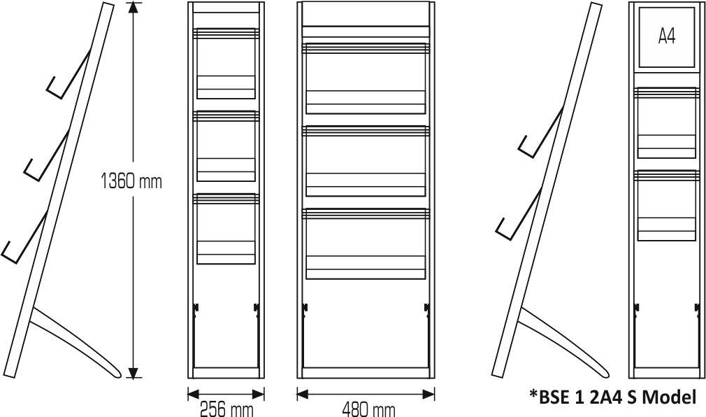 Pizza Brochure Stand