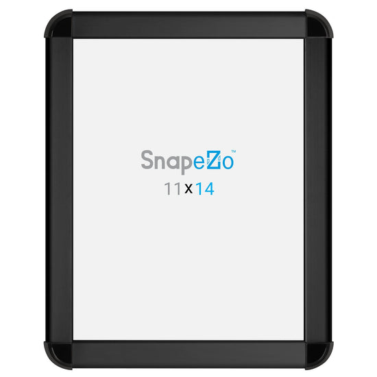 SnapeZo® 27,94 x 35,56 cm Marco a presión negro de esquinas redondeadas - Perfil de 32 mm