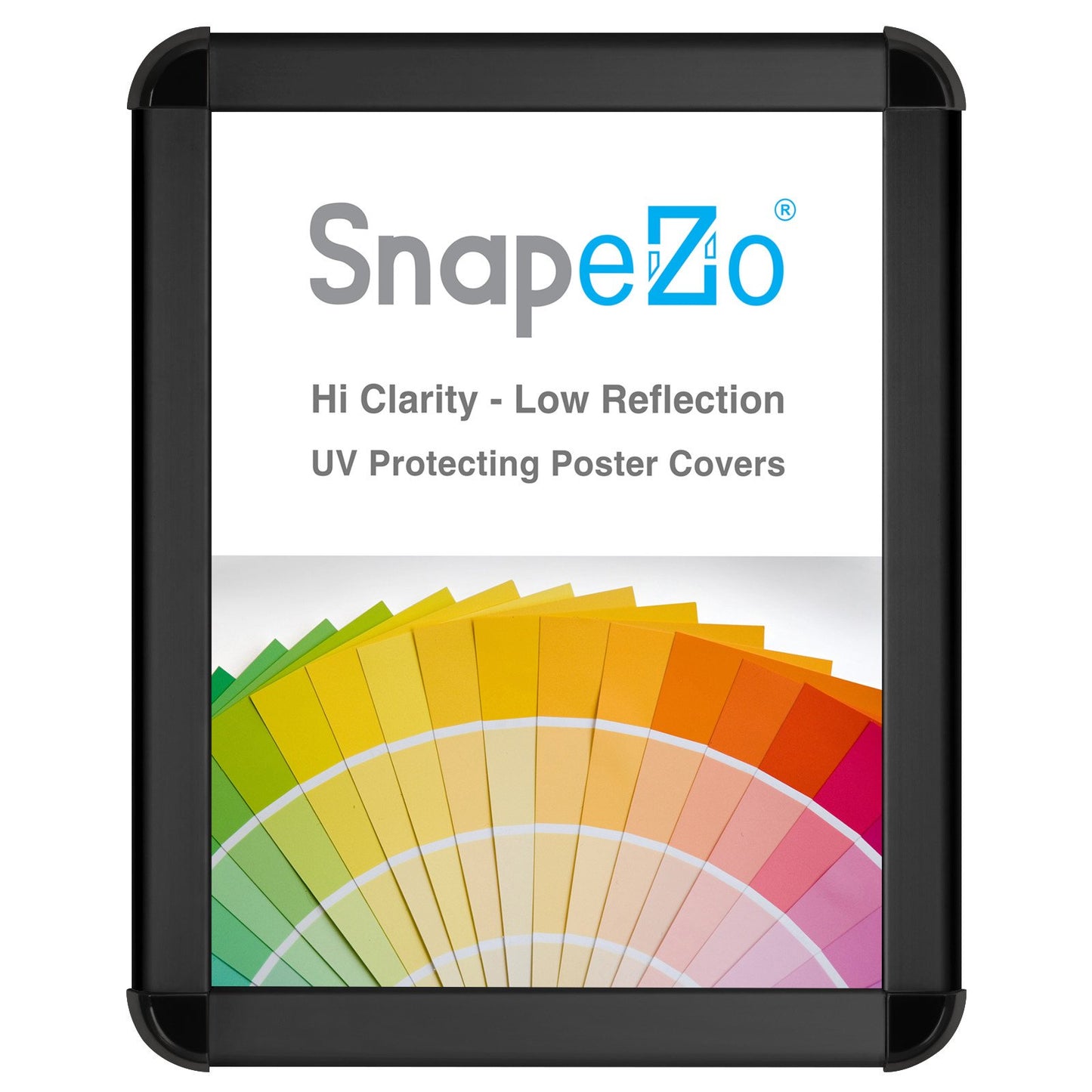 SnapeZo® 27.94 x 35.56 cm Black Round-Cornered Snap Frame - 32MM Profile